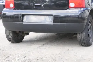 VW Lupo Stoßstange hinten Heckstoßstange Stoßfänger schwarz L041 uni - Bild 3