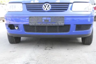 VW Polo 6N2 Stoßstange vorne Frontstoßstange Stoßfänger blau LA5C surfblue+Grill - Bild 1