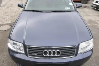 Audi A6 4B Motorhaube Klappe vorn Facelift (ab. Mitte 2002) grau LY5X aquablau - Bild 1