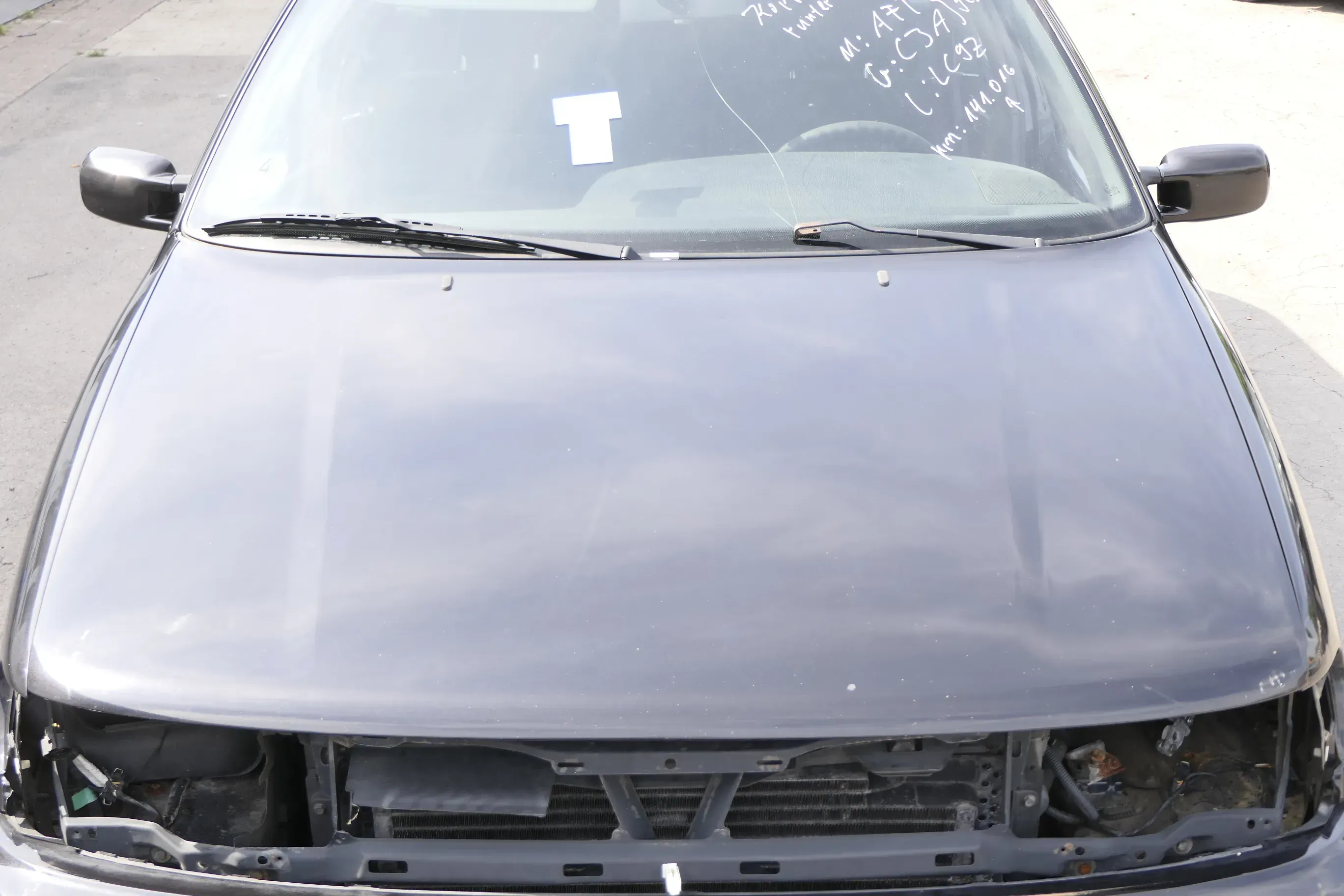 VW Passat 3A 35i Motorhaube Klappe vorne vorn Haube schwarz LC9Z - Bild 1