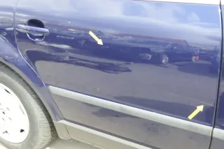 VW Passat 3B 3BG Kombi Variant Tür hinten rechts schwarz blau indigoblau LB5N - Bild 3
