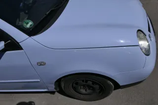 VW Lupo 6X Kotflügel vorne rechts grau blau LR5D - Delle - Bild 3