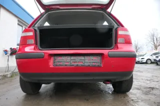 VW Golf 4 Limousine Stoßstange hinten Heckstoßstange Stoßfänger rot LY3D - Bild 1
