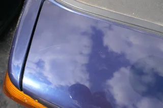 Golf 3 1E Cabrio Heckklappe Kofferraumklappe hinten Klappe blau LC5U ohneAnbaute - Bild 7