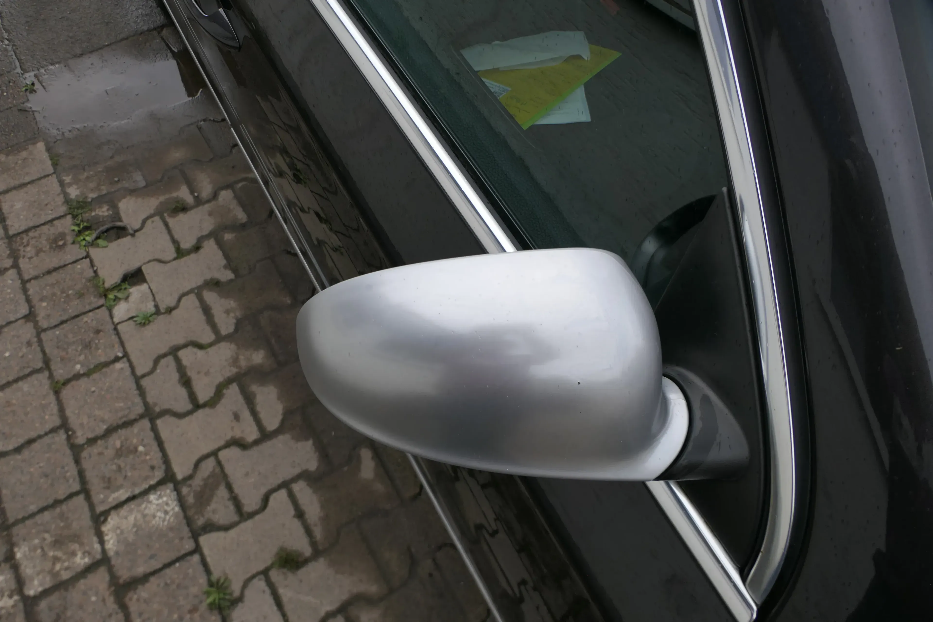 Passat 3C elektrischer Spiegel Außenspiegel rechts +Glas Blinke grau silber LA7W - Bild 1