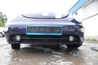 New Beetle 9C Stoßstange vorne Stoßfänger vorn blau LG5T mit Nebelscheinwerfer - Bild 6