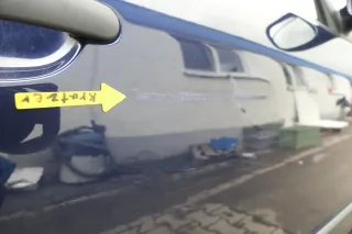 Skod Fabia 6Y Kombi Limousine Tür vorne rechts Beifahrertür blau LF5U ohne Anbau - Bild 3