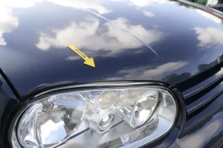VW Golf 4 Motorhaube Haube Klappe vorne blau LA5G - Bild 6