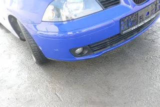 Seat Ibiza 6L Stoßstange Frontstoßstange vorne blau LS5G bis caAnfang2006 - Bild 5