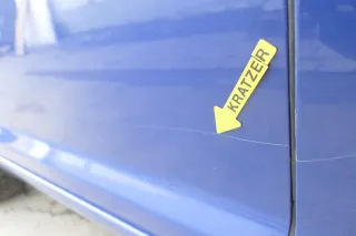 VW Touran 1T 1T3 Tür hinten rechts blau LL5M mit Scheibe - ohne Anbauteile - Bild 2