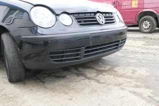 VW Polo 9N Stoßstange Frontstoßstange vorne schwarz LC9Z - Bild 4