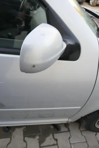 Golf 4 Bora elektrischer Spiegel vorne rechts Außenspiegel grau silber LB7Z Glas - Bild 2