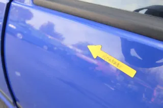 VW Golf 4 Bora Tür hinten links nur Kombi / Variant blau LW5Z - ohne Anbauteil - Bild 5