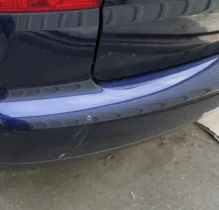 VW Touran 1T Stoßstange hinten Heckstoßstange Stoßfänger blau LB5N - Bild 3