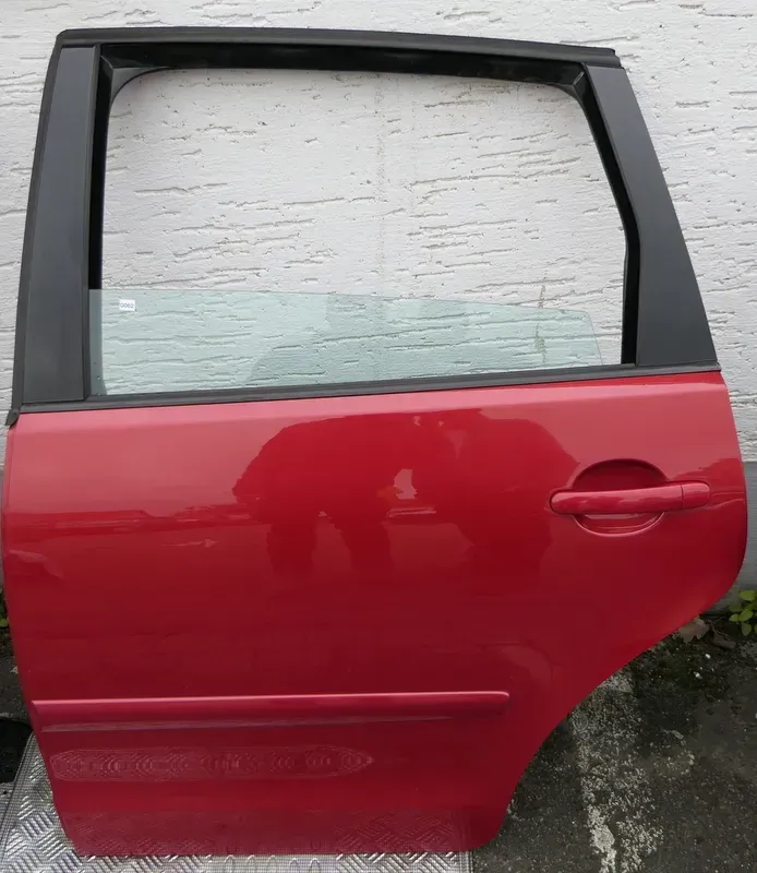 VW Polo 9N 9N3 Tür hinten links 4/5-Türer rot braun LC3X - Bild 1