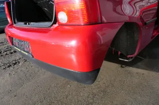 VW Lupo Stoßstange hinten Heckstoßstange Stoßfänger rot LY3D - Bild 3