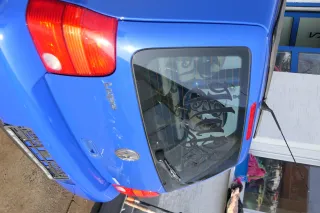 VW Lupo 6X Heckklappe Klappe Kofferraumklappe Scheibe blau LW5Z ohneAnbautei - Bild 3