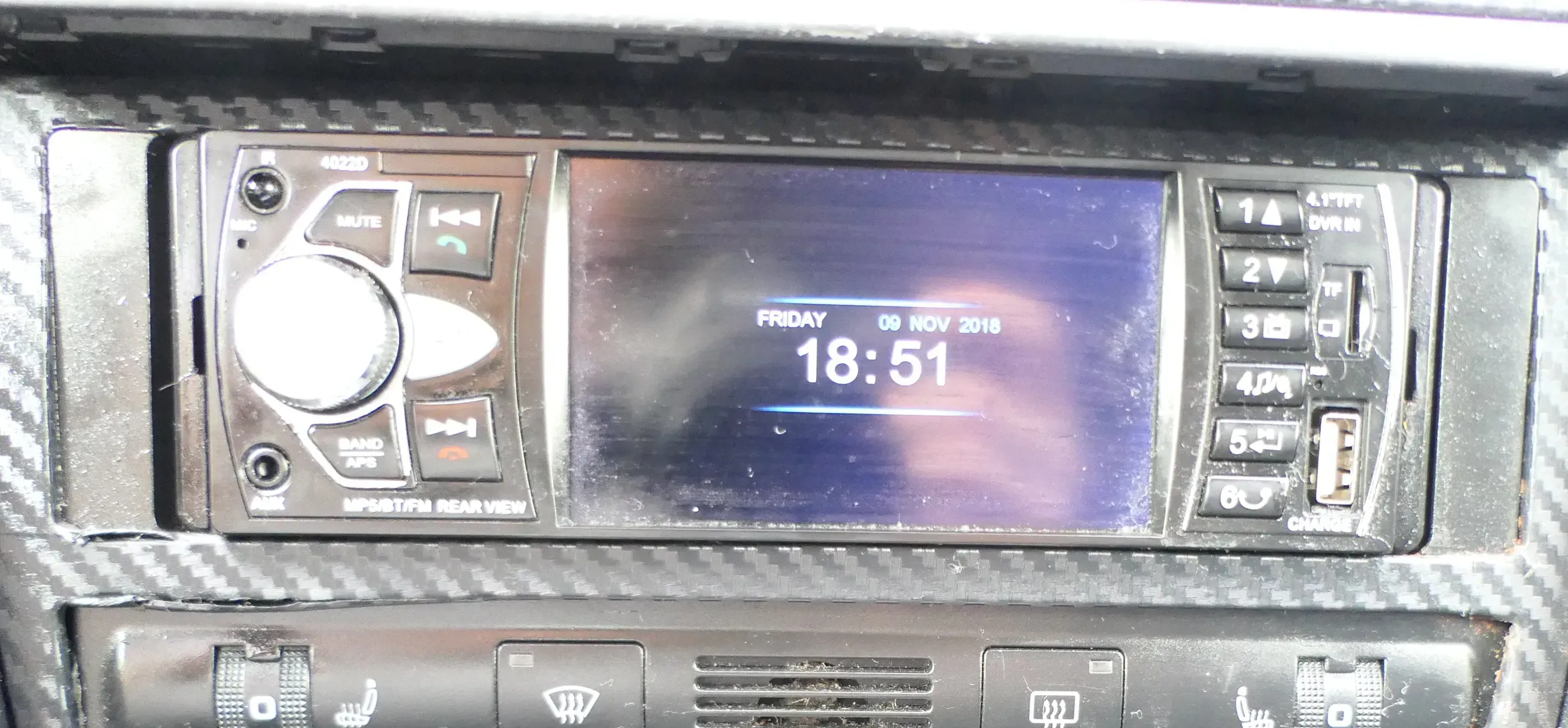 1DIN 4.1" Autoradio Mit Bluetooth RDS AM TF USB RDS AUX MP5 Player Touch Screen - Bild 1