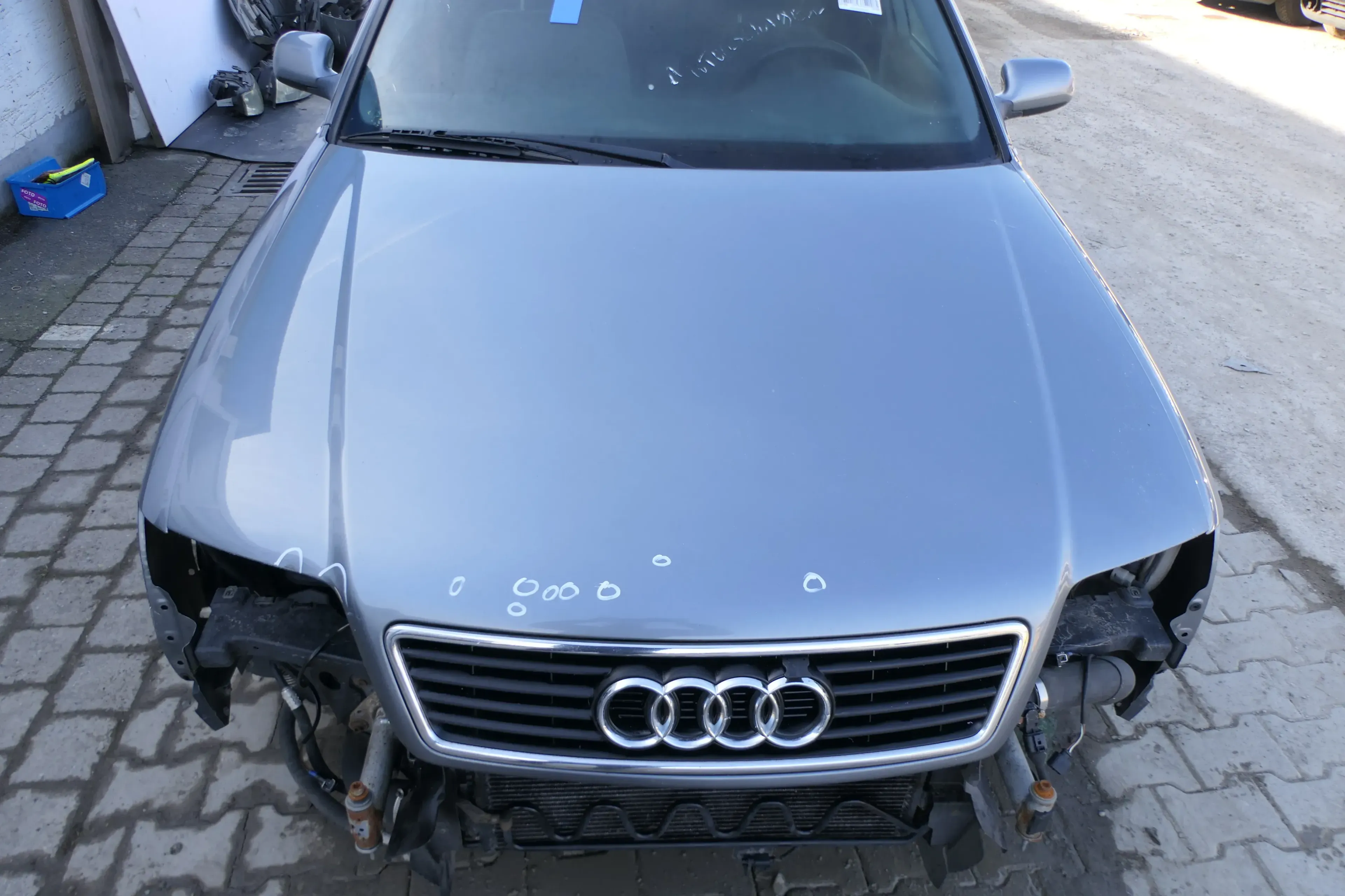 Audi A6 4B Motorhaube Klappe vorn (bis ca. Ende 2001) grau LY7L - Bild 1