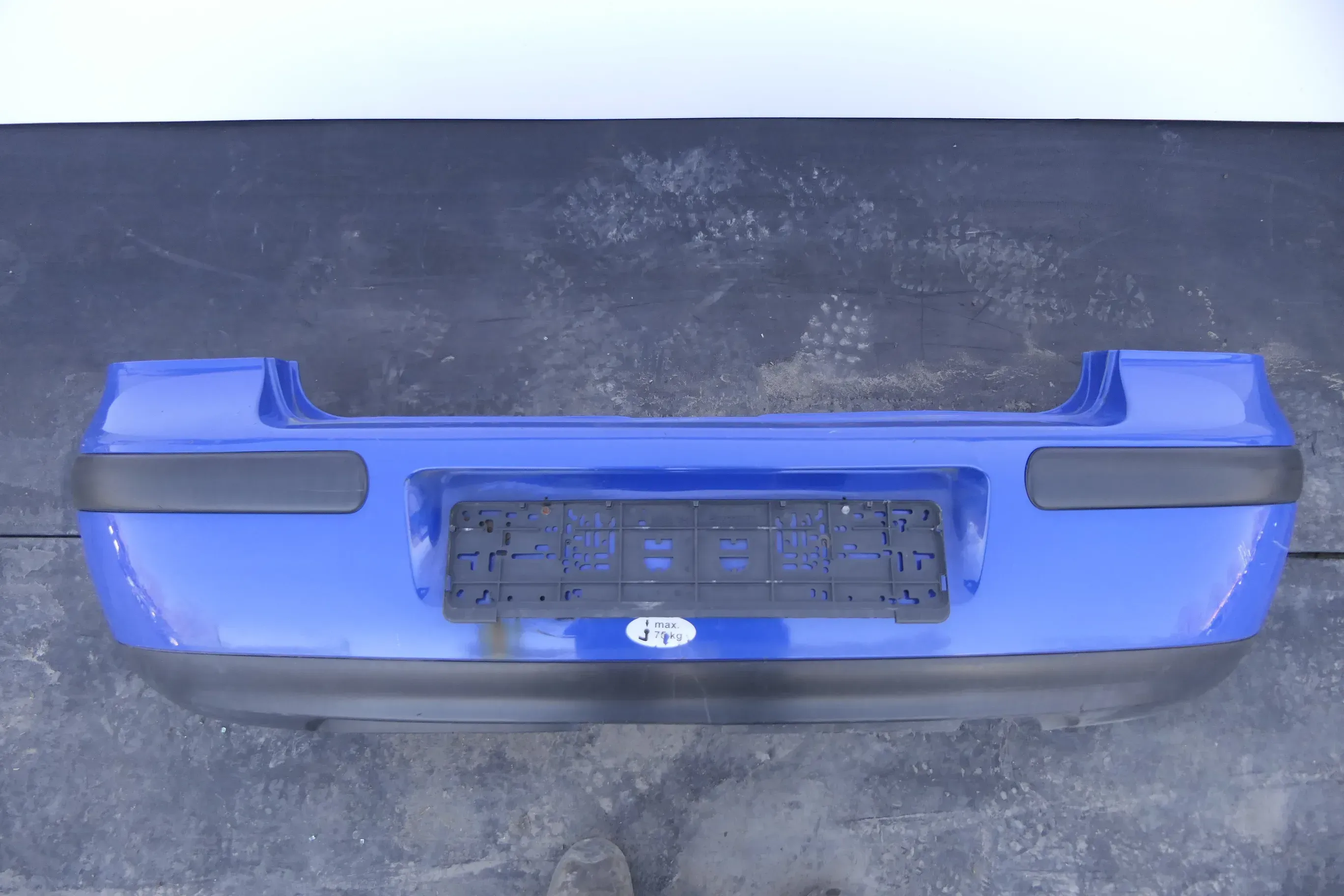 VW Golf 4 Limousine Stoßstange hinten Heckstoßstange Stoßfänger blau LW5Z - Bild 1
