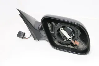 Audi A6 4B Spiegel Außenspiegel rechts elektrisch schwarz LZ9W OHNE GLAS ebonysc - Bild 1