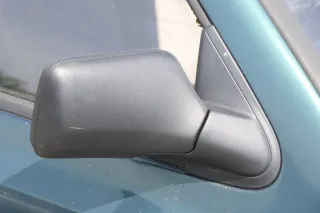 VW Golf 3 Vento mechanisc Spiegel Außenspiegel rechts Glas schwarz matt original - Bild 5
