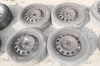 VW Golf 5 Touran Audi A3 Stahlfelgen Felge Reifen 205/55 R16 91V Sommer 4-4,5mm - Bild 1