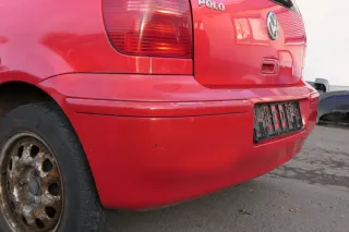 VW Polo 6N2 Stoßstange hinten Heckstoßstange Stoßfänger rot LP3G flash - Bild 4
