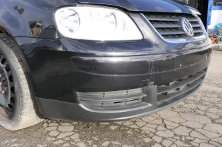 VW Touran 1T Stoßstange vorne Frontstoßstange Stoßfänger schwarz LC9Z SWR blackm - Bild 4