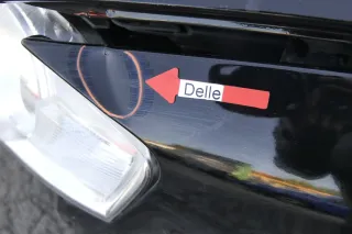 VW Passat 3C Kotflügel vorne links schwarz L041 3C0821021 - Delle - Bild 2
