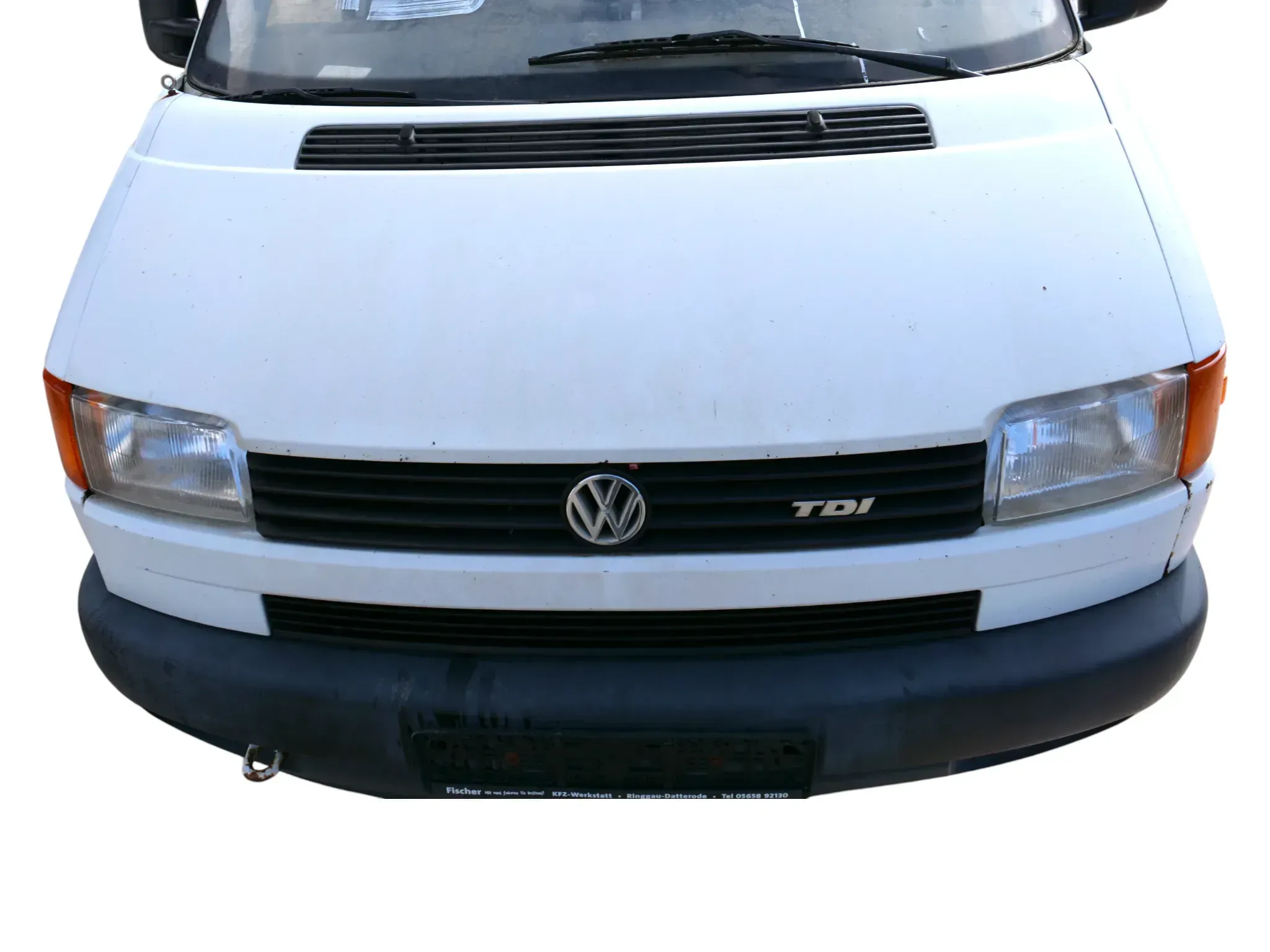 VW T4 Transporter Pritsche Motorhaube Haube Klappe vorne weiß R902 Kurze AC0 - Bild 1
