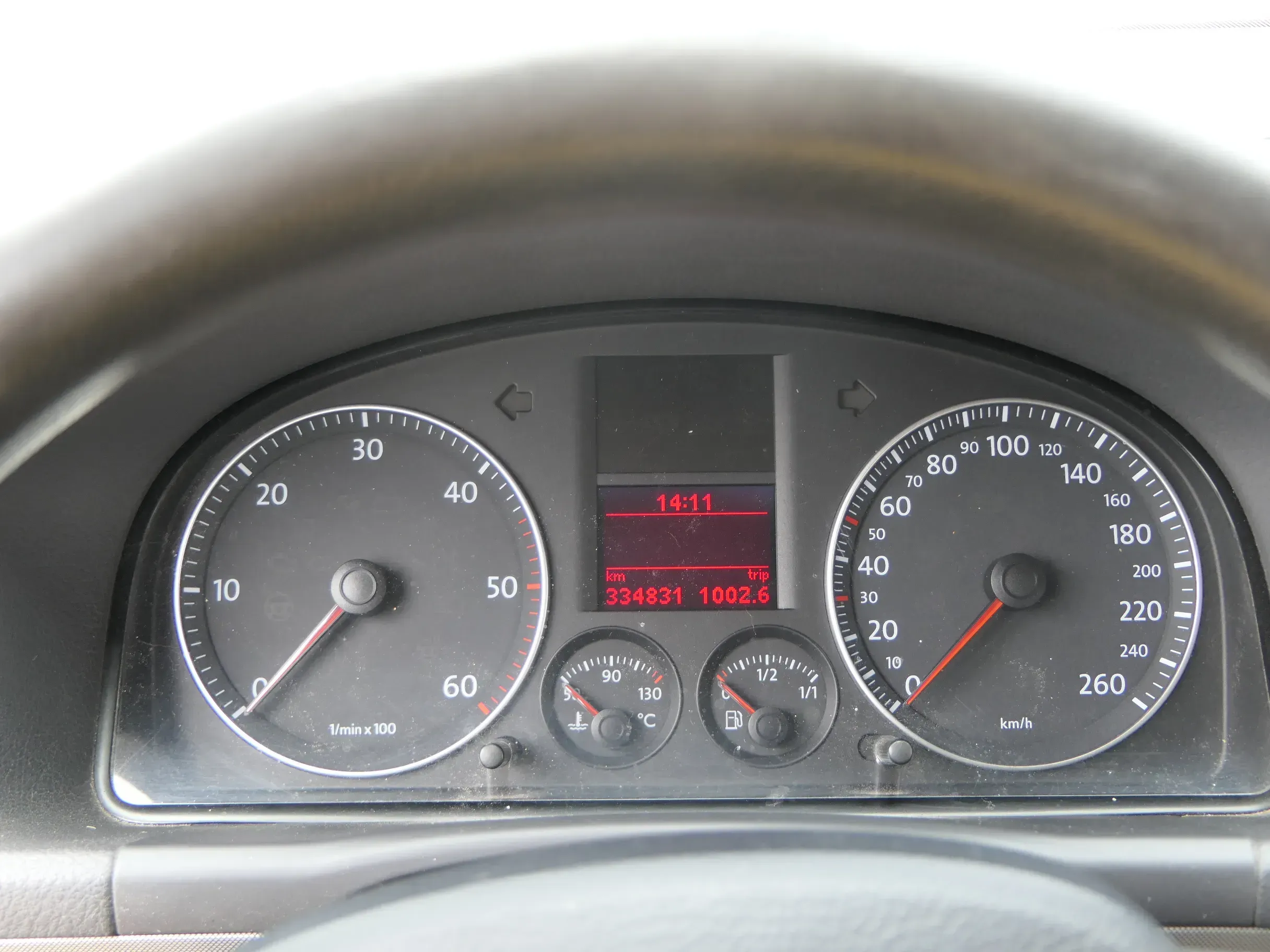 VW Touran Caddy 2K Tacho Tachometer Kombiinstrument 334.000km 1T0920860G TDI - Bild 1