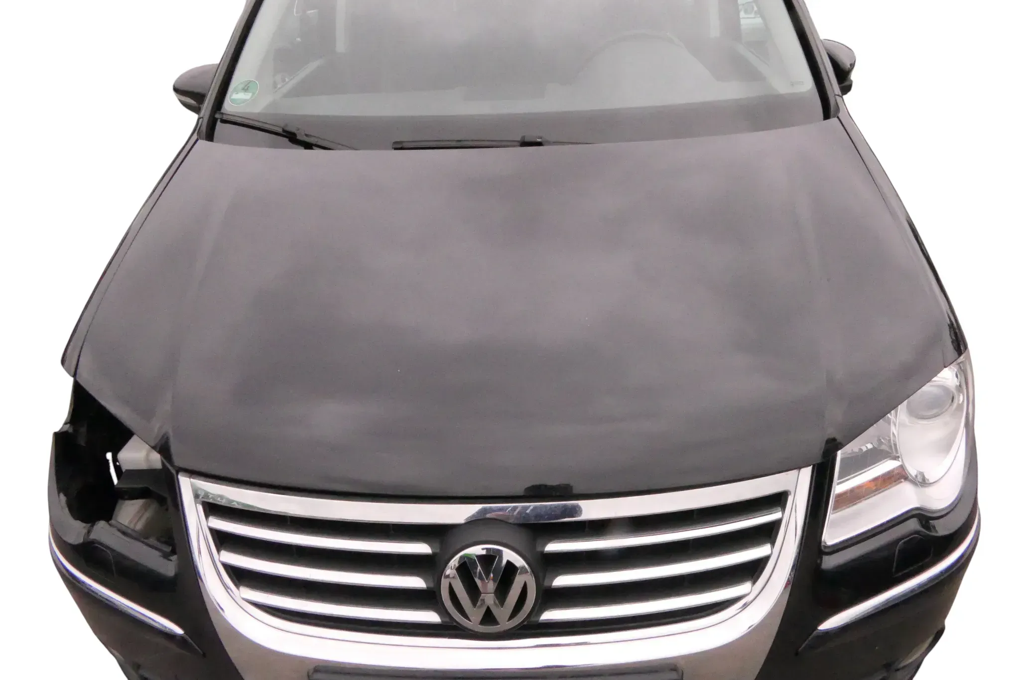 VW Touran 1T Motorhaube Klappe Frontklappe schwarz LC9X ca. 2007-2010 Facelift - Bild 1