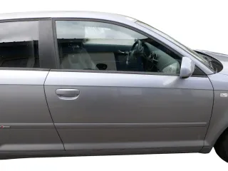 Audi A3 8P 2/3-Türer Tür vorne rechts Beifahrertür Türblatt grau LY7J - Bild 1
