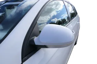 VW Passat 3C elektrischer Spiegel Außenspiegel links mit Glas Blinke weiß LB9A - Bild 1