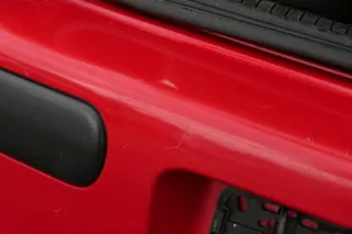 VW Golf 4 Limousine Stoßstange hinten Heckstoßstange Stoßfänger rot LP3G - Bild 9