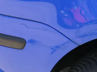 VW Polo 9N Stoßstange Frontstoßstange vorne blau LA5F - Bild 7