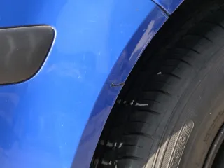 VW Golf 4 Limousine Stoßstange hinten Heckstoßstange Stoßfänger blau LW5Z - Bild 12
