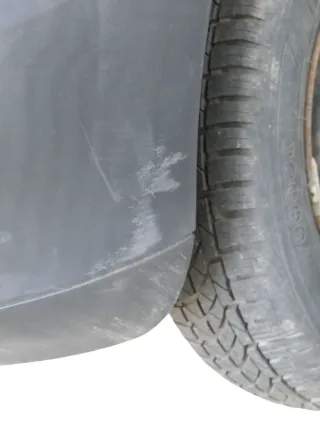 VW Fox 5Z Stoßstange hinten Stoßfänger schwarz matt unlackiert - Bild 11