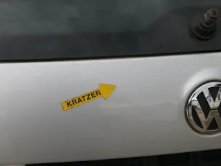 Golf 5 6 Kombi Variant AJ5 hinten Heckklappe mit Scheibe Deckel silvber LA7W - Bild 3