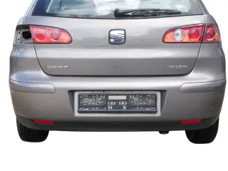 Seat Ibiza 6L Stoßstange Heckstoßstange hinten grau LS7U - Bild 1