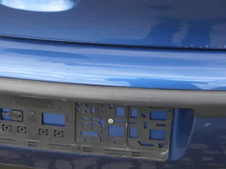 VW Polo 9N 9N3 Stoßstange Heckstoßstange hinten blau LA5K     PDC - Bild 2