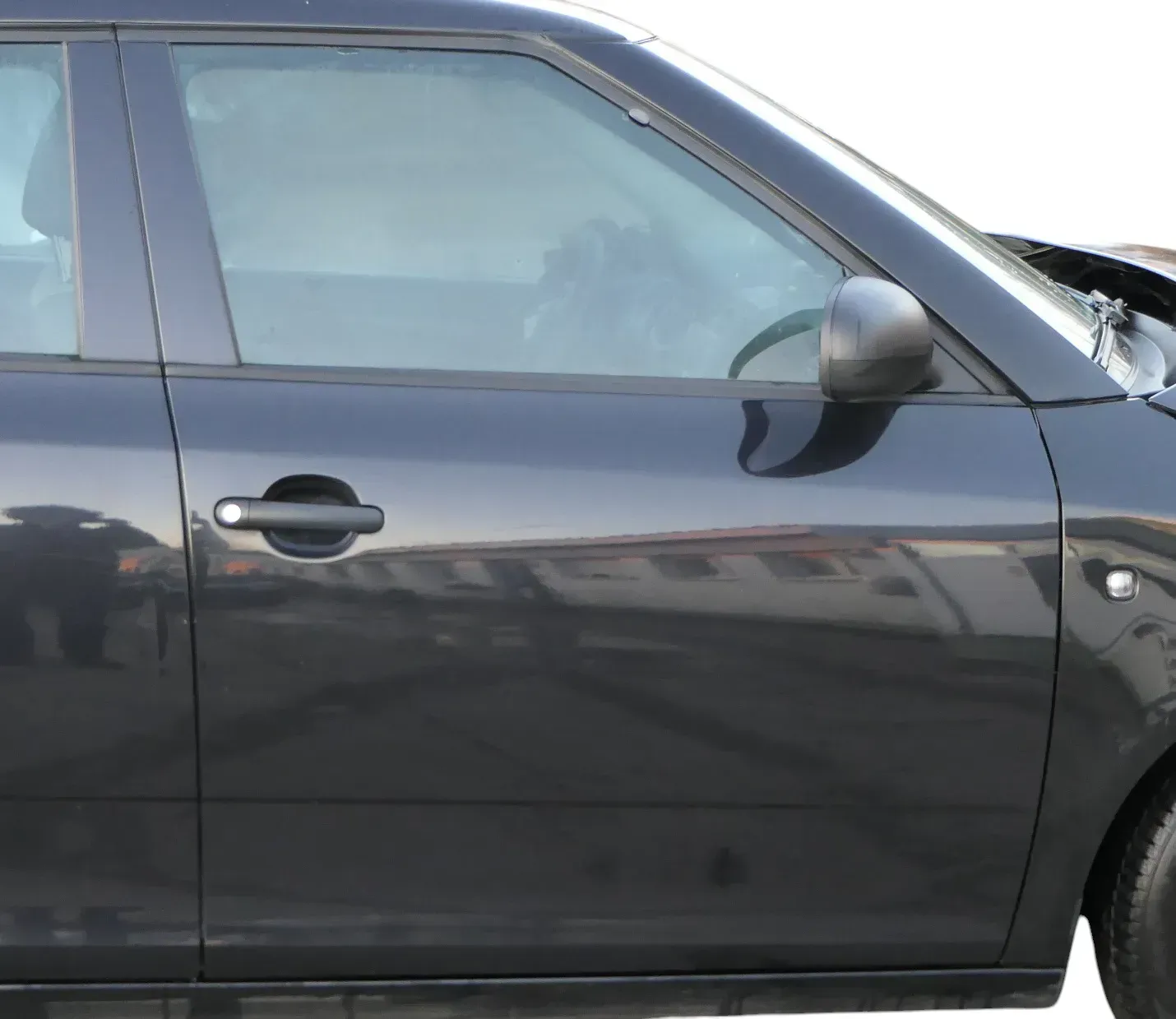 Fabia 5J Limousine Tür vorne rechts Beifahrertür schwarz LF9R - ohne Anbauteile - Bild 1
