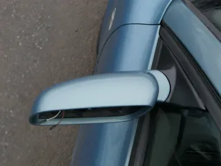 Passat 3B 3BG elektrischer Spiegel Außenspiegel links + Glas blau türkis gr LB6N - Bild 5