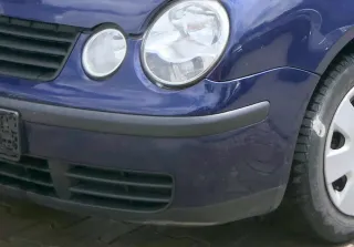 VW Polo 9N Stoßstange Frontstoßstange vorne blau LB5N - Bild 3