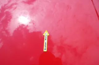 VW Polo 6N Motorhaube Klappe vorn vorne rot LP3G - Bild 10