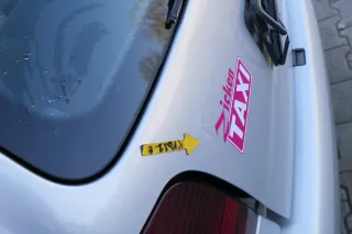 VW Polo 6N Heckklappe Klappe hinten Kofferraumklappe mit Scheibe silber LB7Z sa - Bild 3