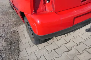 VW Lupo Stoßstange hinten Heckstoßstange Stoßfänger rot LP3G - Bild 5