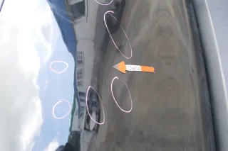 VW Fox 5Z Heckklappe Kofferraumklappe Klappe hinten + Scheibe schwarz L041 DELLE - Bild 2