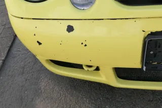 VW Lupo 6X Stoßstange vorne Frontstoßstange Stoßfänger gelb LD1B Sport - Bild 4